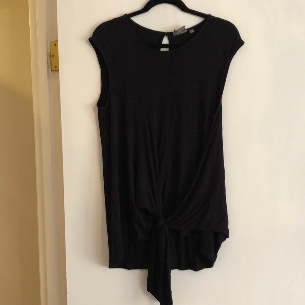 Anthropologie - Vanessa Virginia (Size M) cap sleeve shirt with tie in front